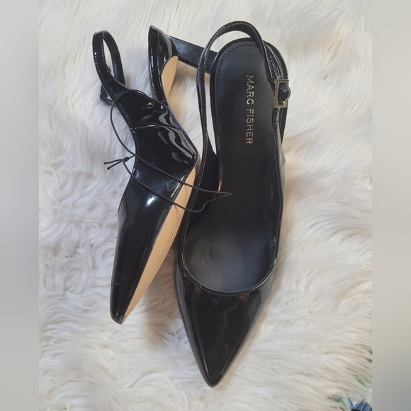Marc Fisher Shoes - Marc Fisher Black Women's Slingback Heels